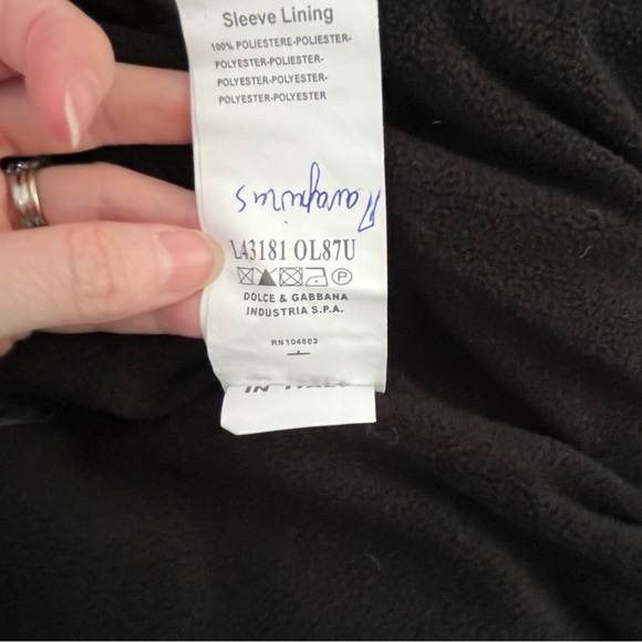 Dolce & Gabbana Baby Black Quilted Puffer Jacket Tiger Size 2 - Picture 13 of 15